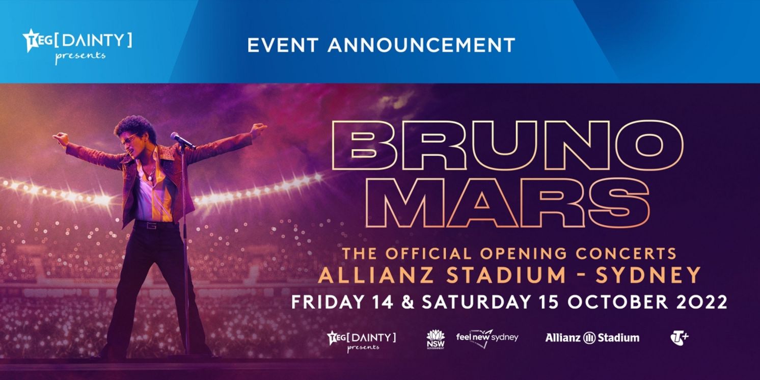 Bruno Mars to Open the Brand-New Allianz Stadium in Sydney  Image