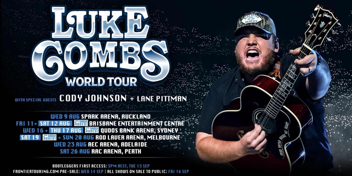 Luke Combs Announces Second Brisbane, Sydney & Melbourne Concerts  Image