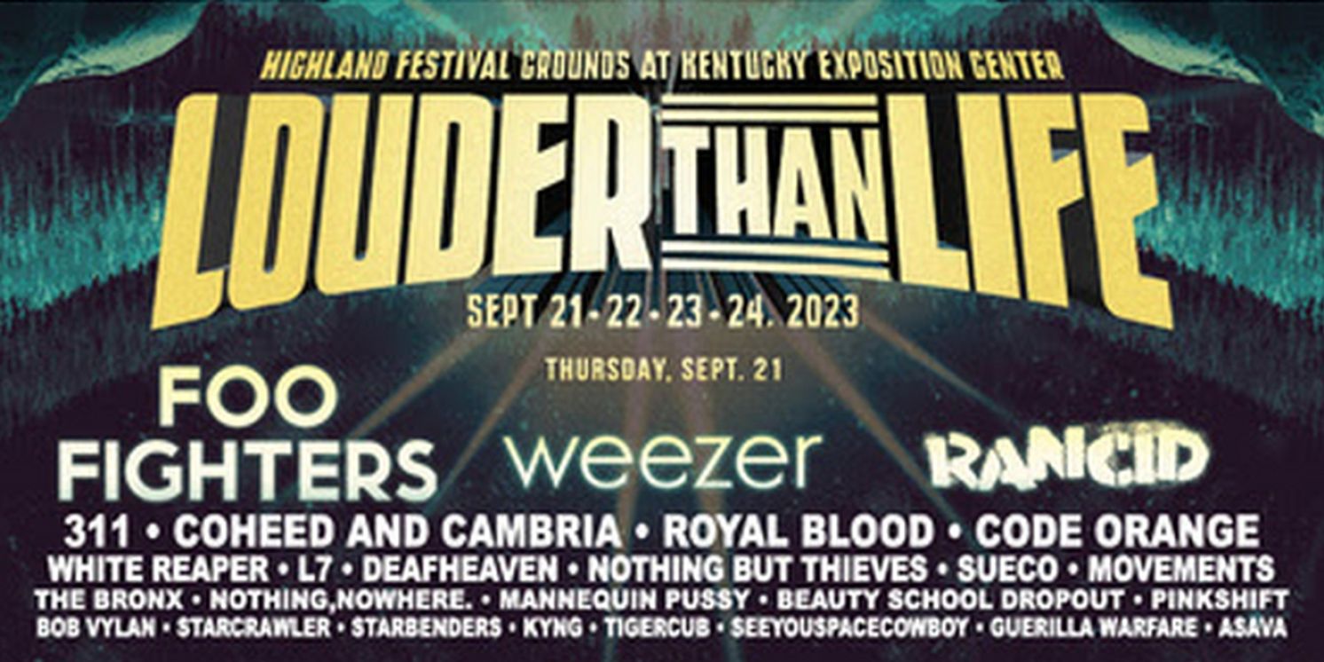 Foo Fighters, Green Day & More to Headline Louder Than Life Rock Festival  Image