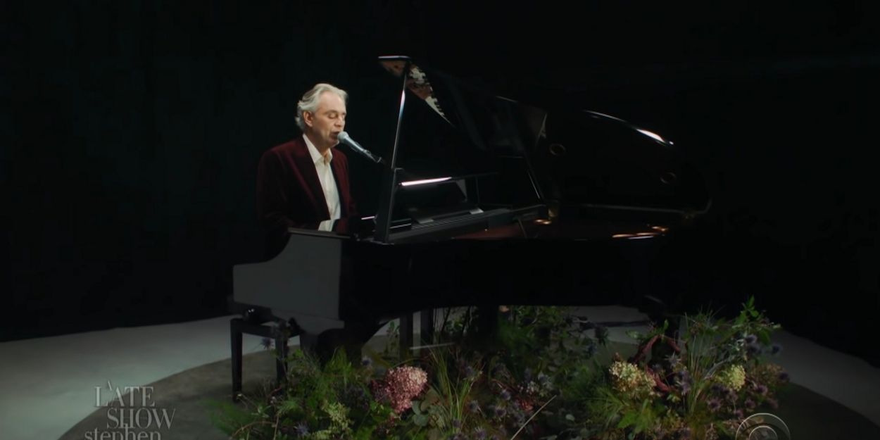 VIDEO: Andrea Bocelli Performs 'I Believe' on THE LATE SHOW WITH STEPHEN COLBERT Video