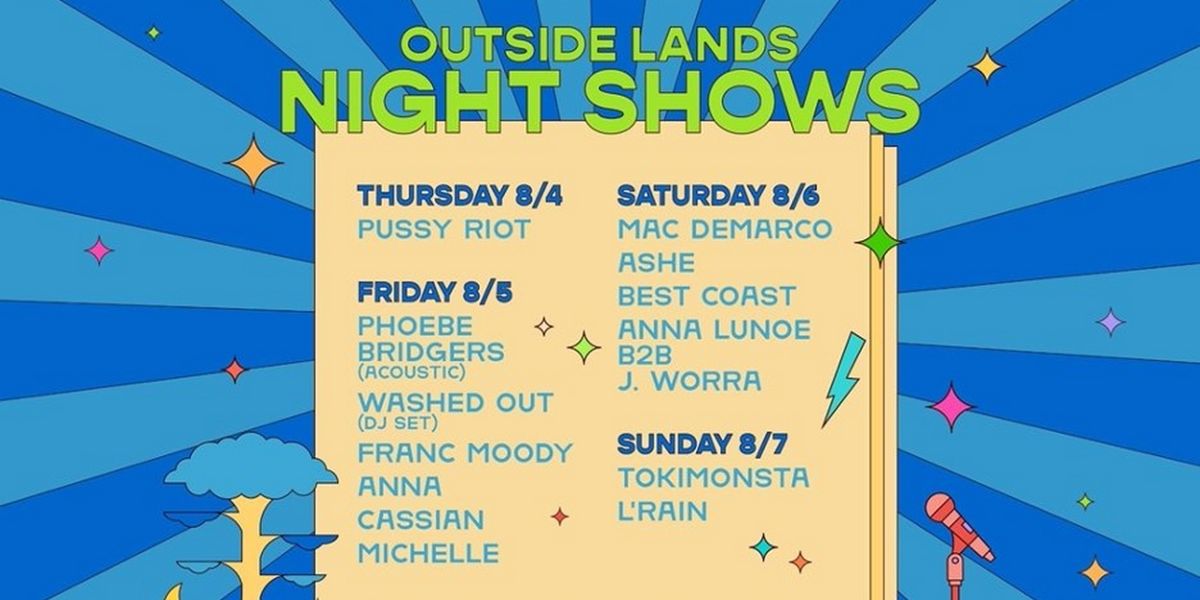 Outside Lands Announces 2022 Night Shows Lineup