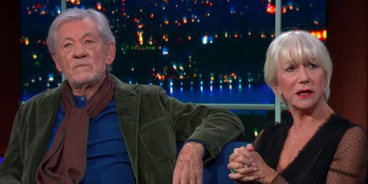 VIDEO: Helen Mirren and Ian McKellen Act Out Trump's Ukraine Call on THE LATE SHOW… Video