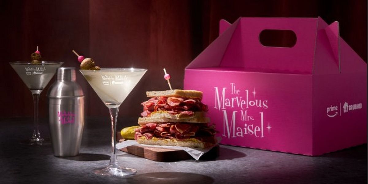 GrubHub Offering THE MARVELOUS MRS. MAISEL Pastrami-Inspired Martini