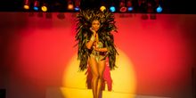 Tymisha Harris in JOSEPHINE: A BURLESQUE CABARET DREAM PLAY, Outdoors at The Morris M