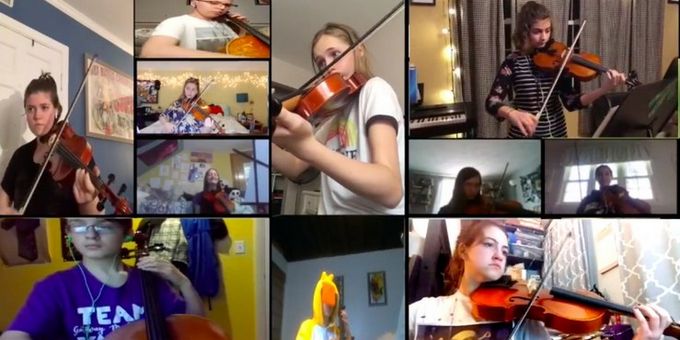 VIDEO: Maumee High School Orchestra Performs "Mr. Blue Sky" Virtually