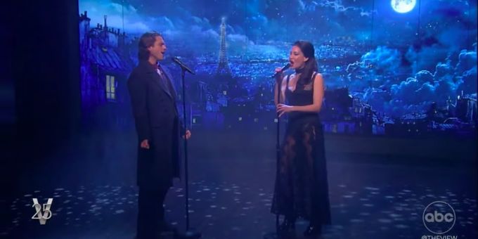 VIDEO: Aaron Tveit & Natalie Mendoza Perform 'Your Song' from MOULIN ROUGE! on THE VIEW