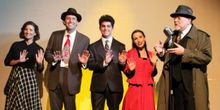 Lily McGill, Joshua McClymont, Natalie Overall of IT'S A WONDERFUL LIFE: A RADIO PLAY