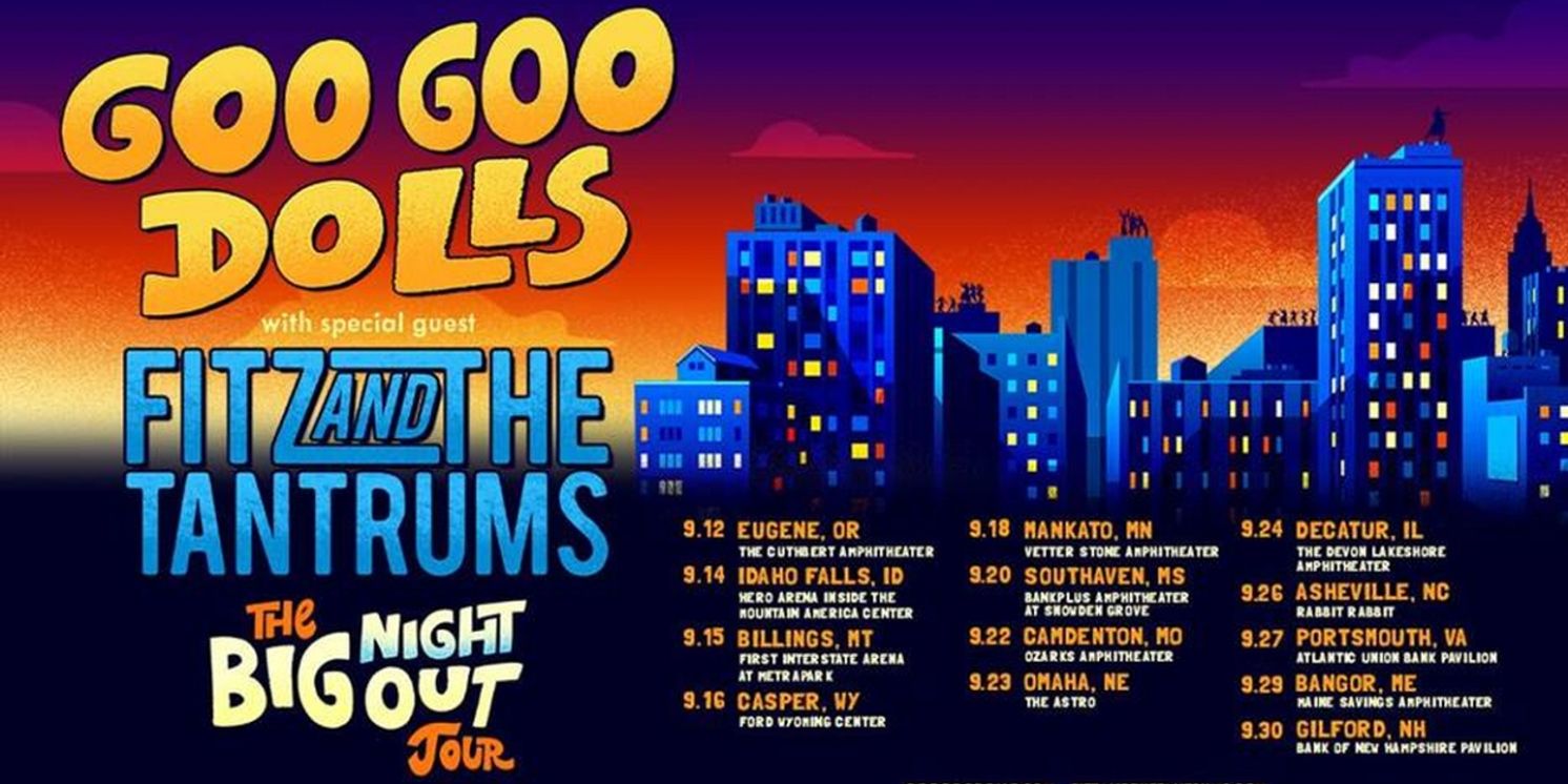 Goo Goo Dolls Announce New Tour Dates With Fitz and the Tantrums  Image