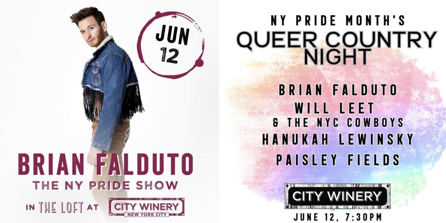 Brian Falduto Will Headline Pride Show at City Winery Next Week  Image