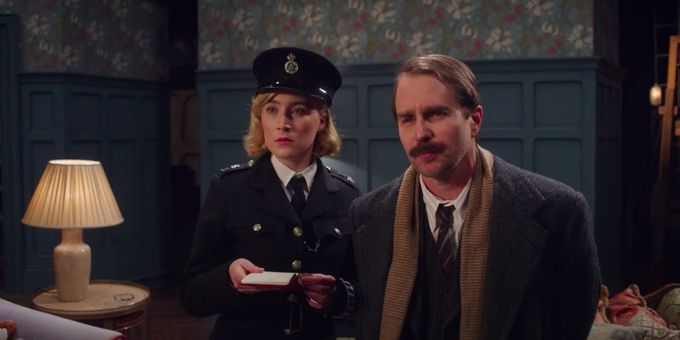 VIDEO: Sam Rockwell & Saoirse Ronan Investigate a West End Murder in the SEE HOW THEY RUN Trailer