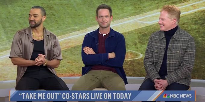 VIDEO: Jesse Williams, Patrick J. Adams & Jesse Tyler Ferguson Talk TAKE ME OUT on TODAY