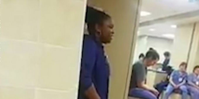 VIDEO: Nurse Performs 'Amazing Grace' For Her Colleagues at a Staff Meeting