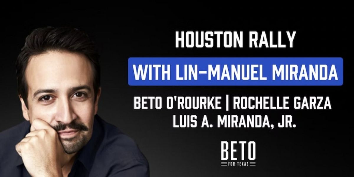Lin-Manuel Miranda to Attend Beto O'Rourke Rally in Houston Today