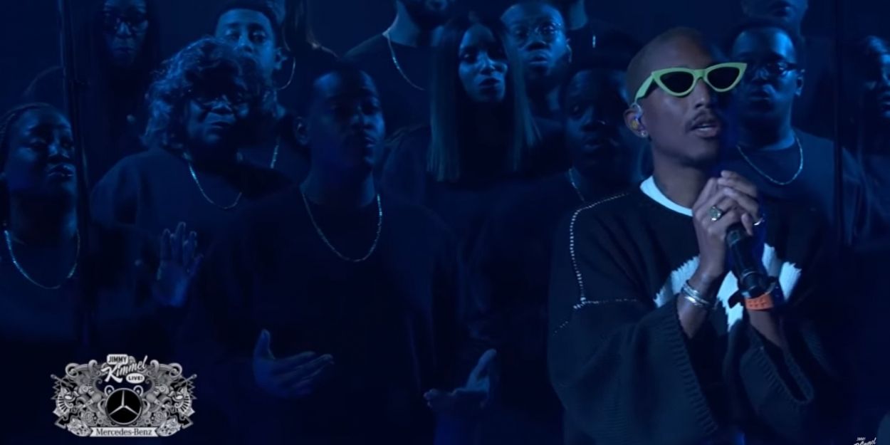VIDEO: Pharrell Williams Performs 'Letter To My Godfather' on JIMMY KIMMEL LIVE! Video