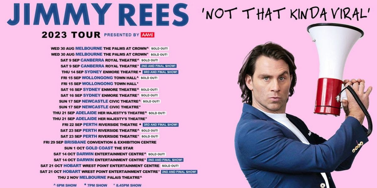 Jimmy Rees Announces Final Five Shows To 'NOT THAT KINDA VIRAL' Tour