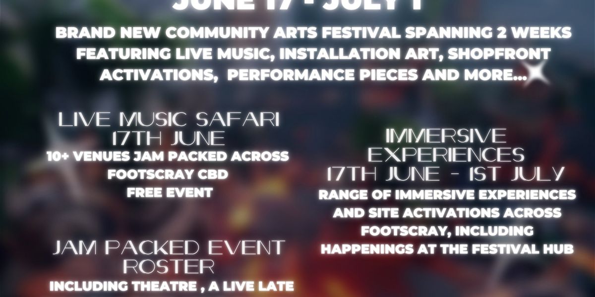 SLEEPLESS FOOTSCRAY FESTIVAL Comes to Melbourne in June