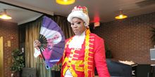 Sasha R. Cassadine (Henry Mason) of BROADWAY DRAG BRUNCH at Flip Phone