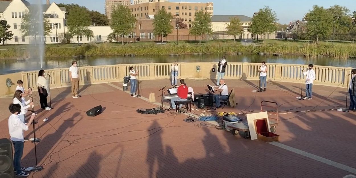 VIDEO: Ursuline Theater Performs 'Songs for a New World' Outside Video