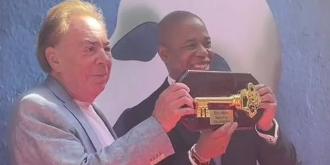 Video: Andrew Lloyd Webber Awarded The Key to the City of New York