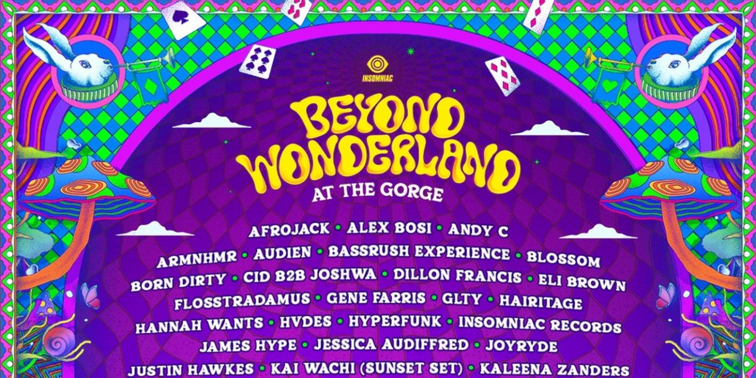 Insomniac Unveils Stacked Lineup For 3rd Edition Of Beyond Wonderland At The Gorge  Image
