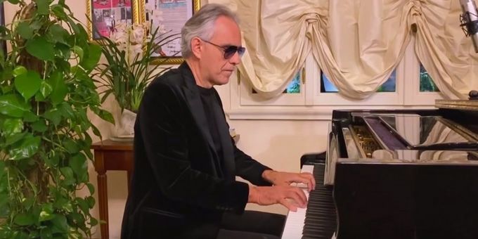 VIDEO: Andrea Bocelli Performs 'Con te partiro' on James Corden's HOMEFEST