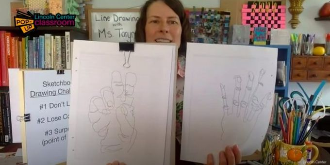 VIDEO: Watch a Sketching Workshop With Ms. Taryn as Part of Lincoln Center at Home!