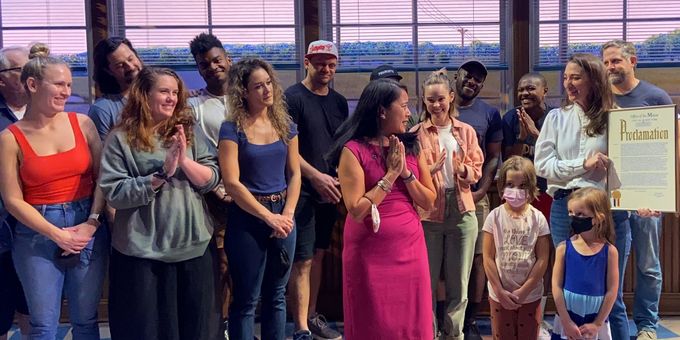 VIDEO: WAITRESS Company Celebrates 'Nick Cordero Day' Mayoral Proclamation