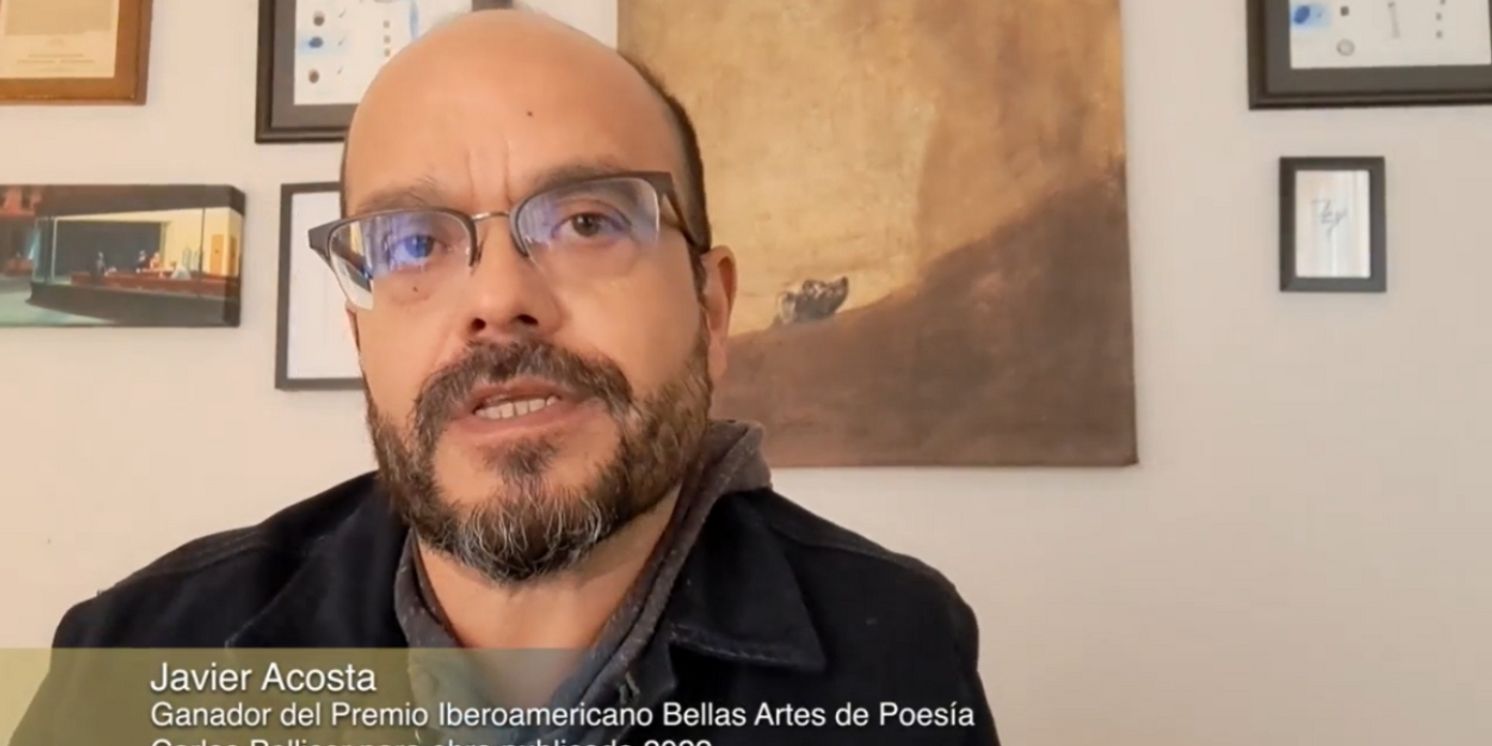 Javier Acosta Recibe El Premio Iberoamericano Bellas Artes De Poesía Carlos Pellicer Para Obra Publicada 2022  Image