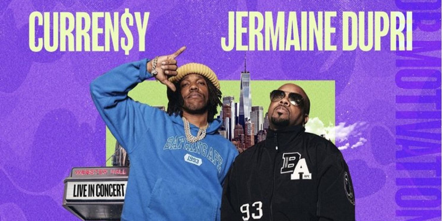 Jermaine Dupri and Curren$y to Play Concert at Webster Hall  Image