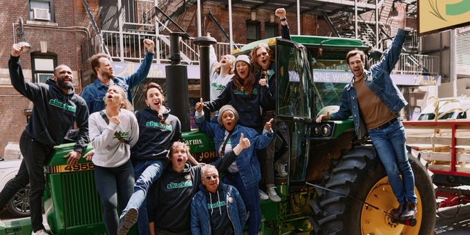Photos/Video: SHUCKED Takes A Times Square Hayride To Celebrate Its Cast Album