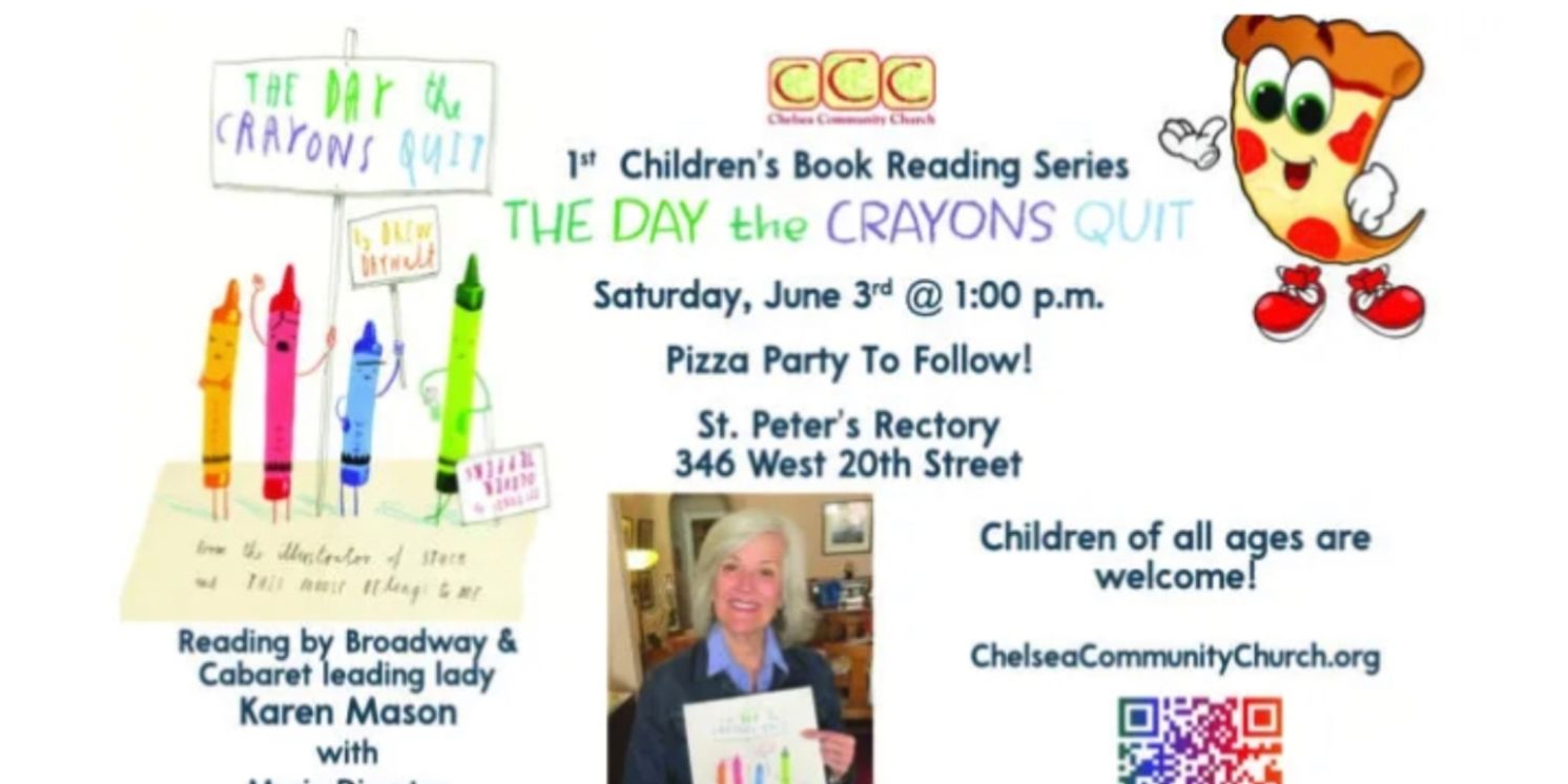 Chelsea Community Church Launches Children's Book Reading Group Series, With Karen Mason, June 3  Image