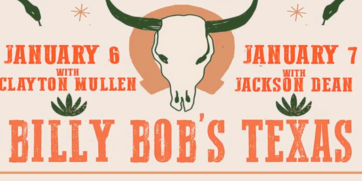 Josh Abbott Band, Colter Wall, Jon Wolfe, Josh Ward, Pat Green, And More To Hit The Stage At Billy Bob's Texas In January