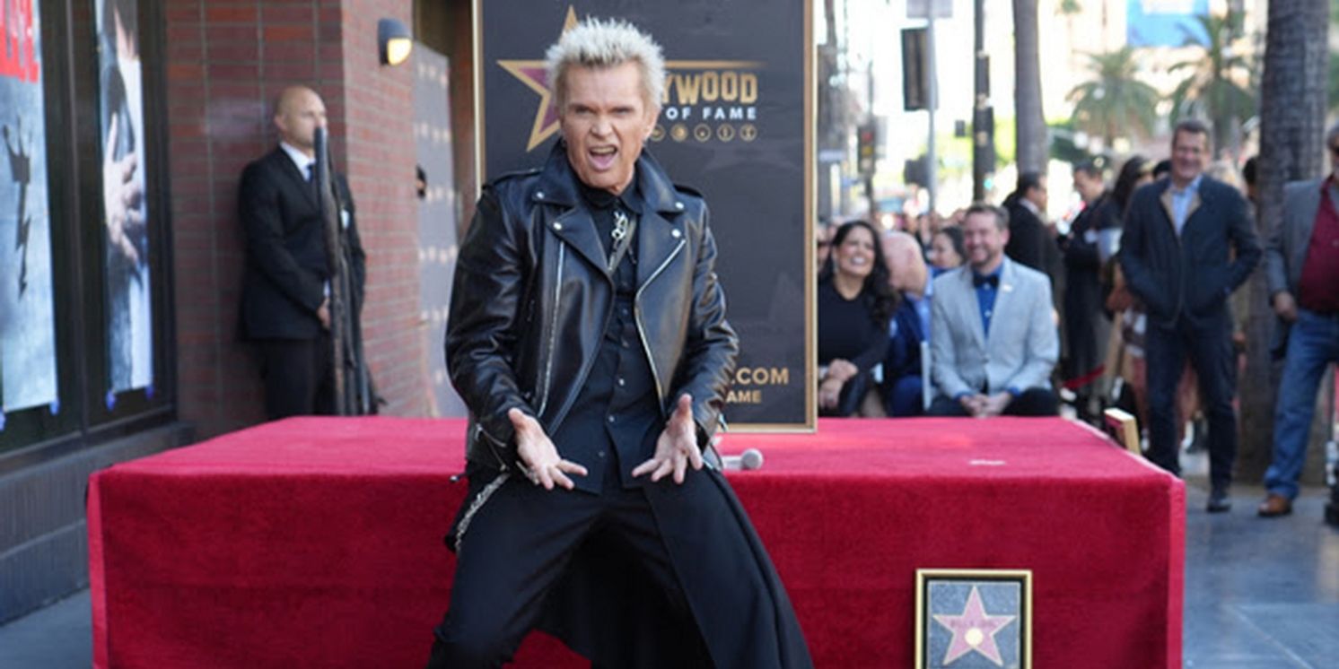 Billy Idol Honored With First Hollywood Walk of Fame Star of 2023  Image