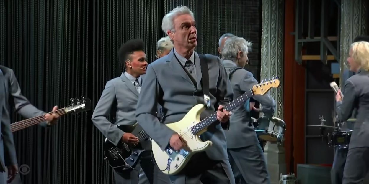 VIDEO: David Byrne & AMERICAN UTOPIA Perform 'I Zimbra' on THE LATE SHOW Video