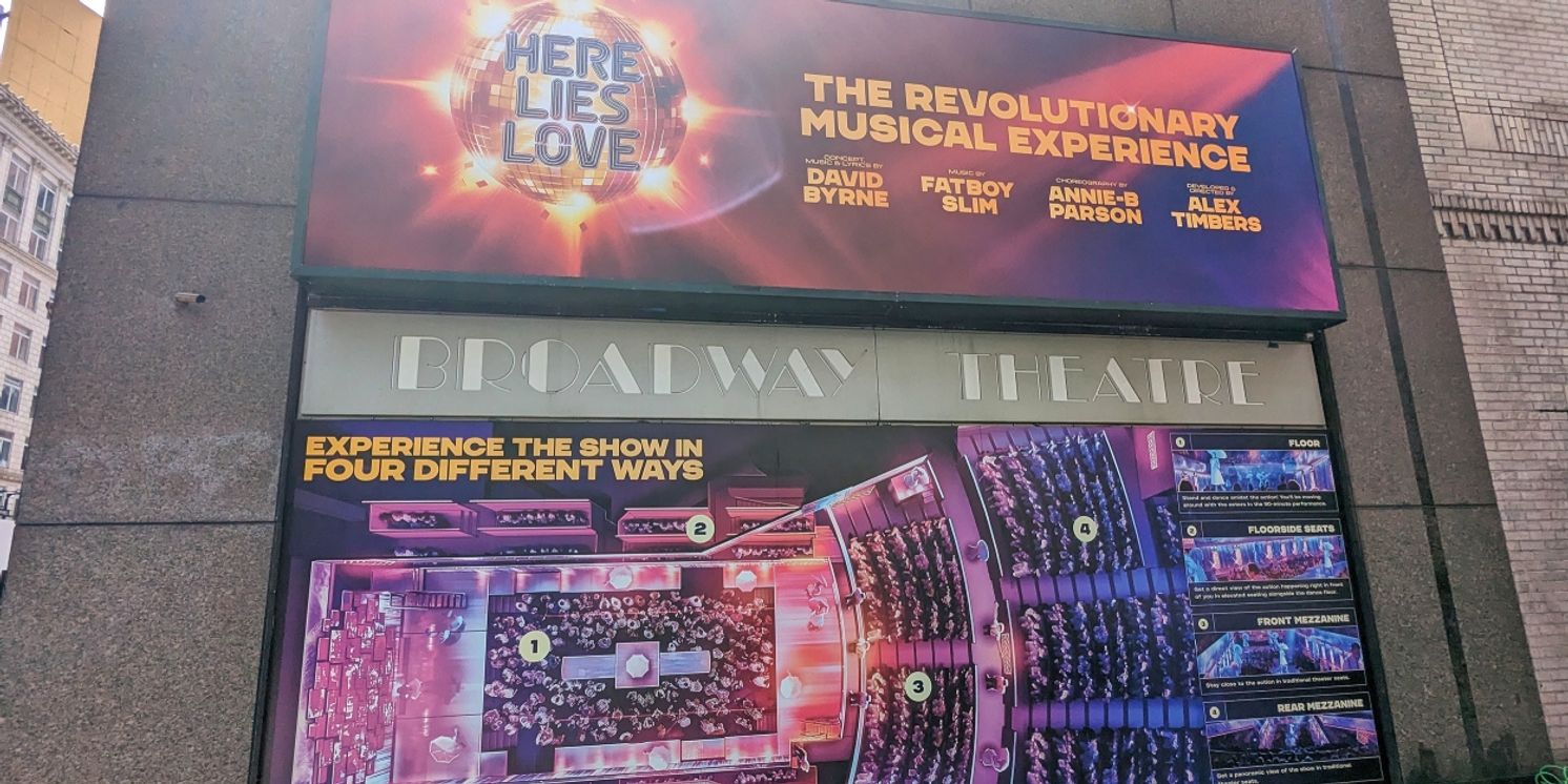 Up on the Marquee: HERE LIES LOVE  Image