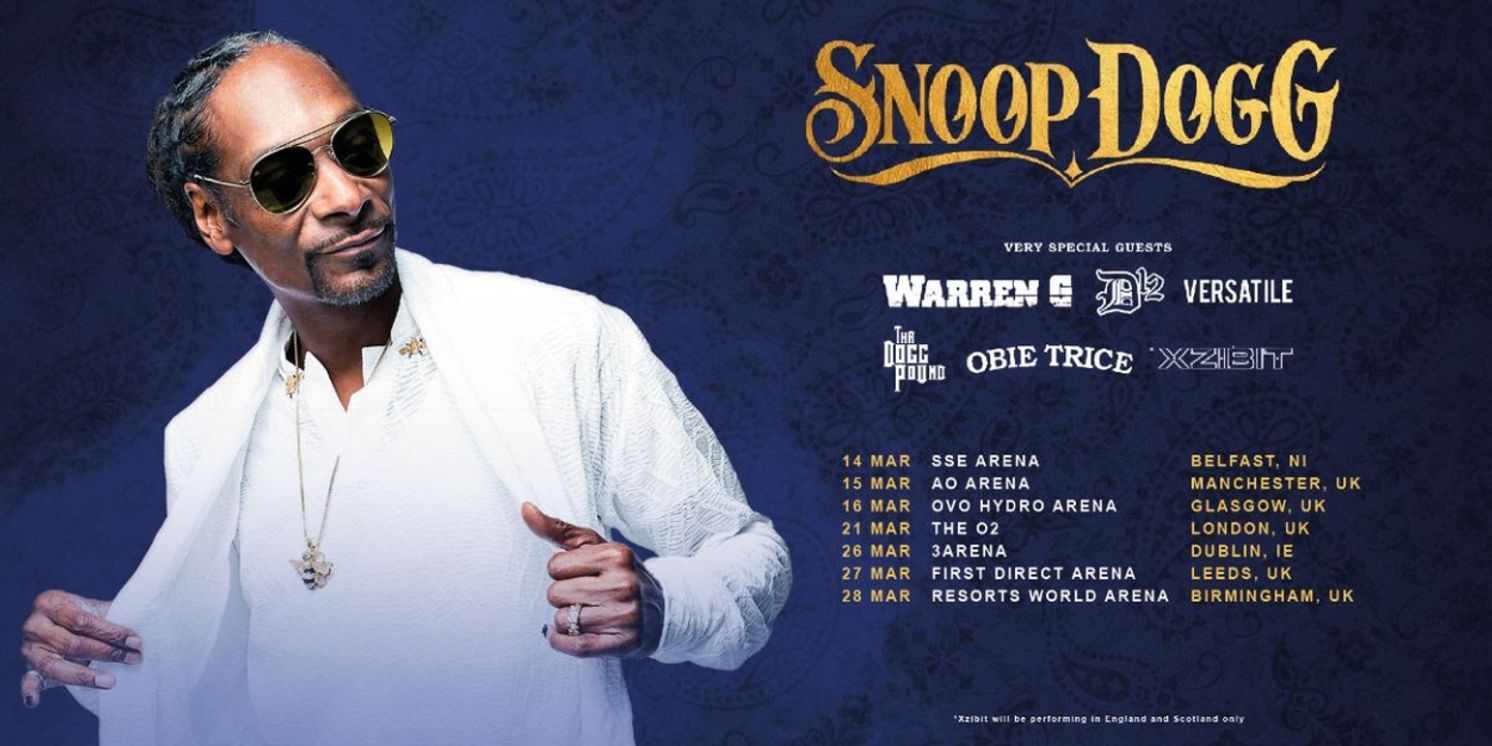 Snoop Dogg Reschedules UK & Ireland Tour For March 2023  Image