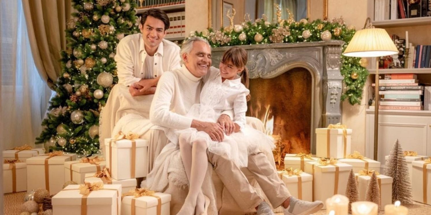 Andrea, Matteo and Virginia Bocelli Come Together for 'A Family Christmas' Album  Image