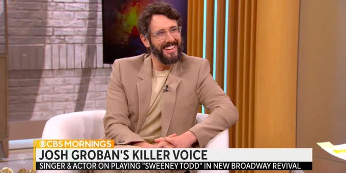 Video: Josh Groban Reveals Why Starring in SWEENEY TODD Was a 'Big Risk' on CBS MORNINGS