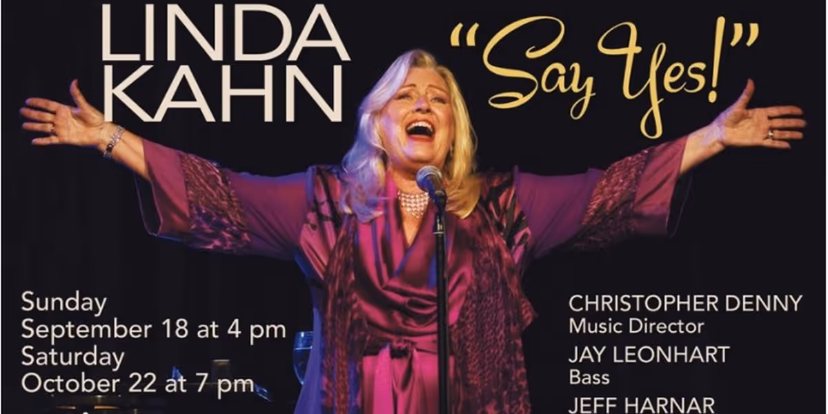 Linda Kahn to Perform SAY YES at the Laurie Beechman Theatre in September