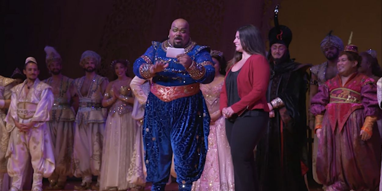 VIDEO: ALADDIN Tour Celebrates 1,001 Performances with an Emotional Onstage Surprise… Video