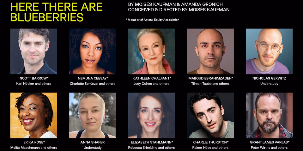 Scott Barrow, Kathleen Chalfant & More to Star in HERE THERE ARE BLUEBERRIES at Shakespeare Theatre Company