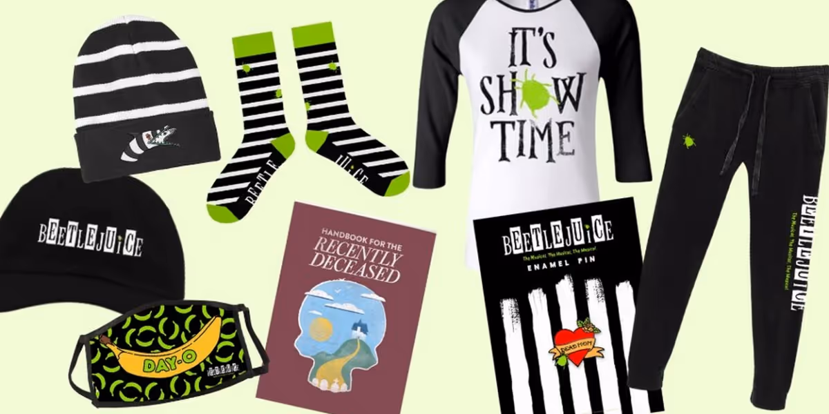 Shop Beetlejuice on Broadway Merch, Shirts, Souvenirs & More In The BroadwayWorld Theatre Shop