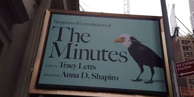 TV: Watch THE MINUTES Marquee Get Installed at the Cort Theatre!