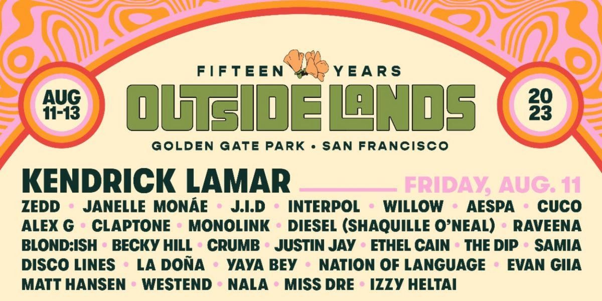 Outside Lands 2023 Announces Daily Lineups & Single-Day Ticket On Sale