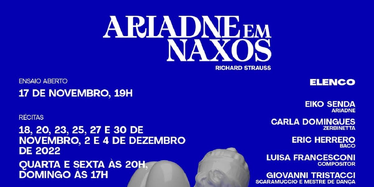 Theatro Sao Pedro Opens Richard Strauss' ARIADNE AUF NAXOS Concluding the Lyrical Season for 2022