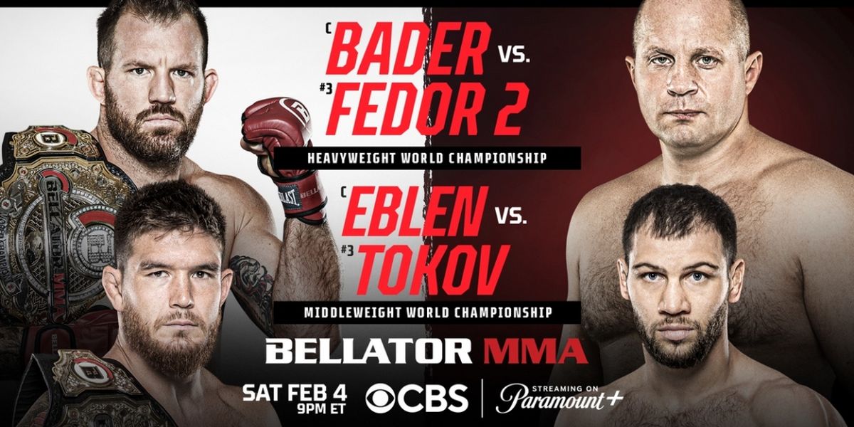 BELLATOR 290: Bader vs. Fedor 2 to Air on CBS In February