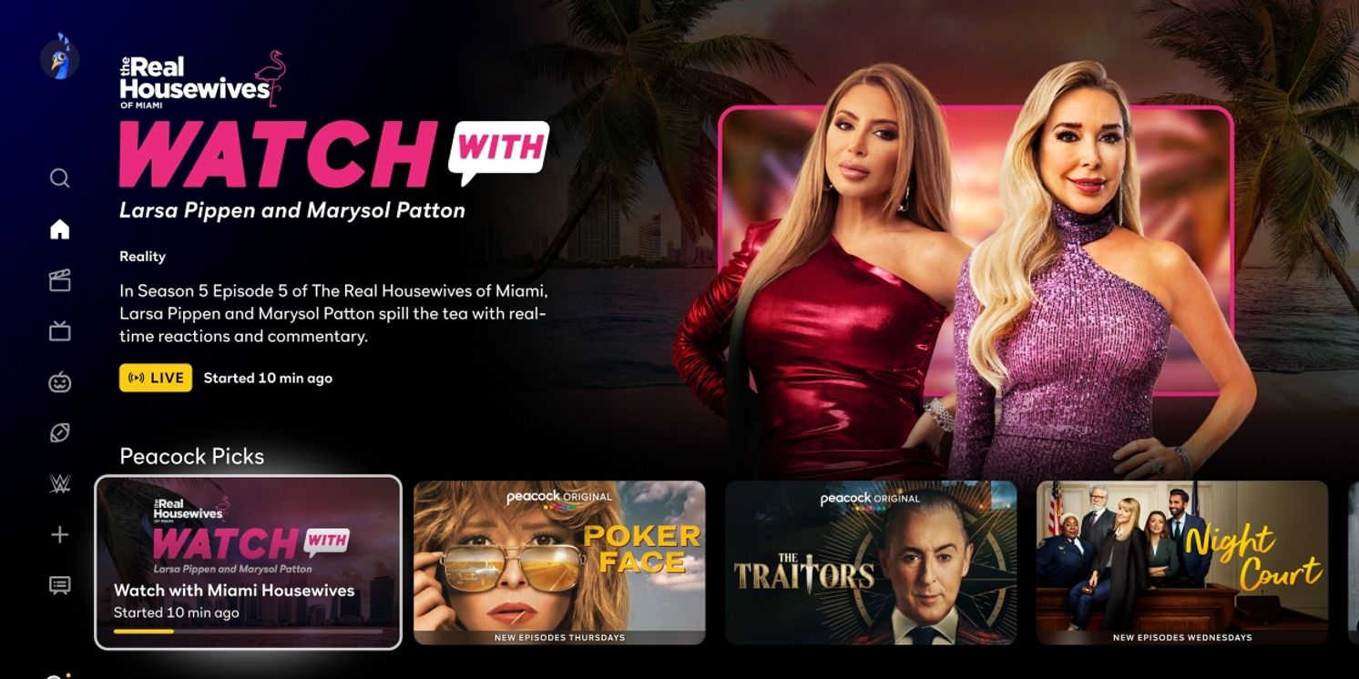 Peacock Rolls Out Interactive Watch Series With REAL HOUSEWIVES & BEL-AIR Stars  Image