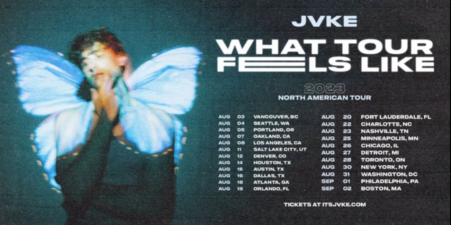 JVKE Announces Debut Headlining North American Tour 'What Tour Feels Like'  Image