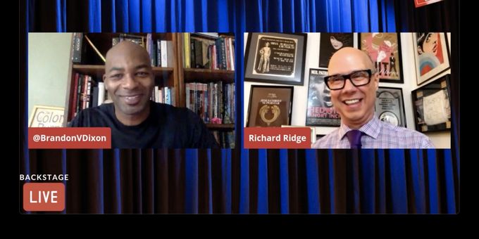 VIDEO: Brandon Victor Dixon Visits Backstage LIVE with Richard Ridge- Watch Now!