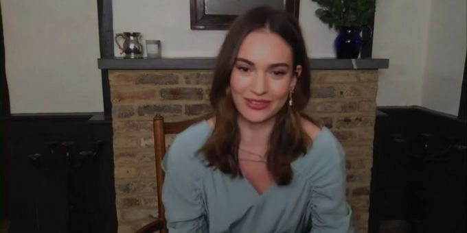 VIDEO: Lily James Talks MAMMA MIA 3 Rumors